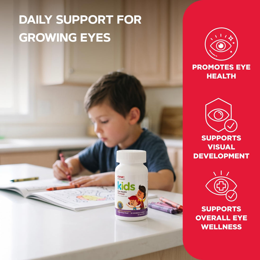 GNC Milestones Eye Health Formula Lutein Zeaxanthin - 60 Tablets - image 3