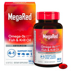 MegaRed Advanced 4in1 Omega-3 Fish & Krill Oil 500mg - 40 Softgels - image 2