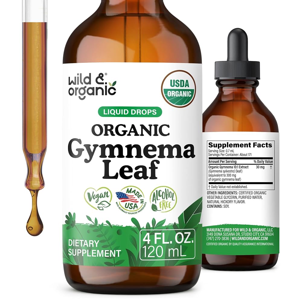 Wild & Organic Gymnema Sylvestre Liquid Extract - Organic Gymnema