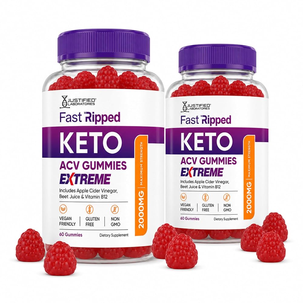 Justified Laboratories Fast Ripped Keto Gummies Extreme 2000MG