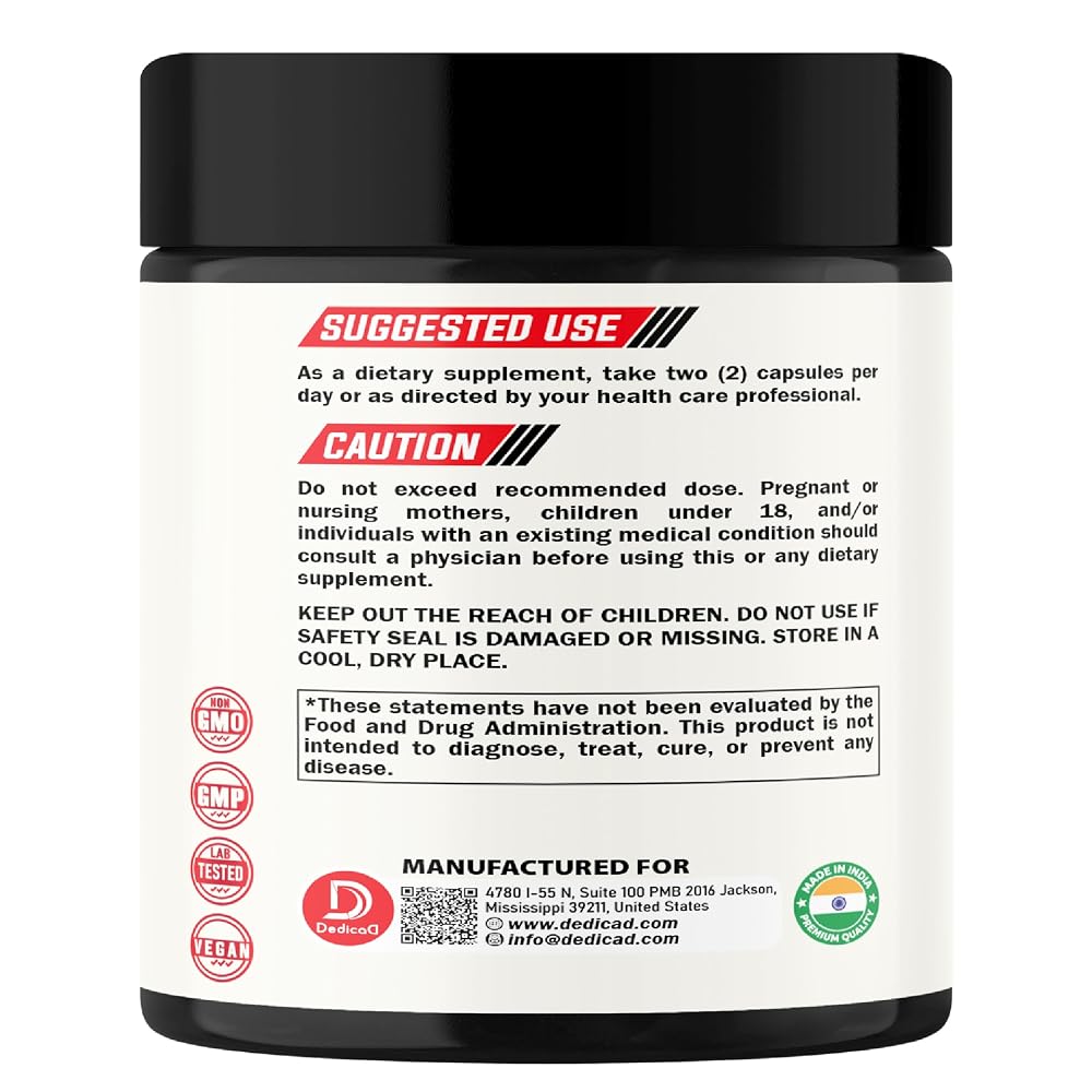 DEDICAD NAD Nicotinamide Riboside Resveratrol - 80 Capsules - image 9