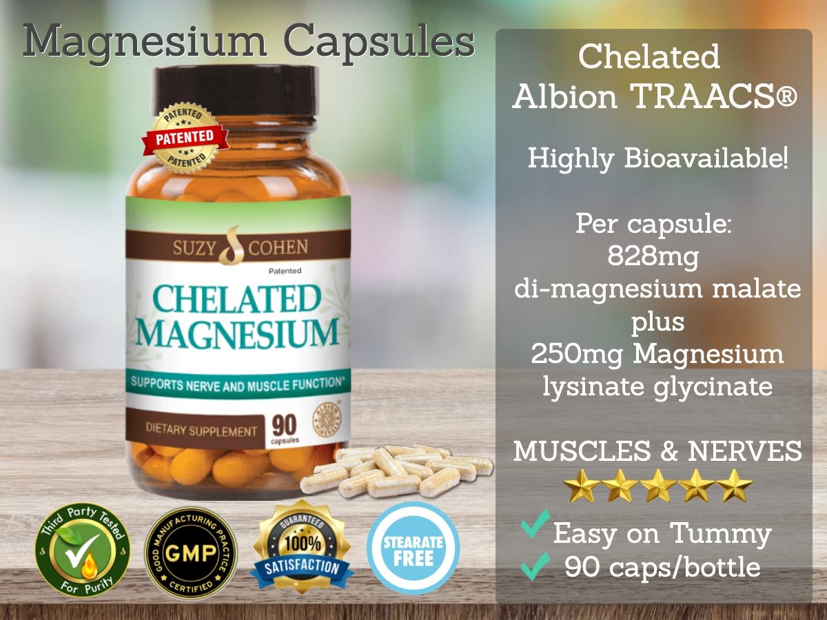 Script Essentials Chelated Magnesium Glycinate Capsules - 90 Count - image 2