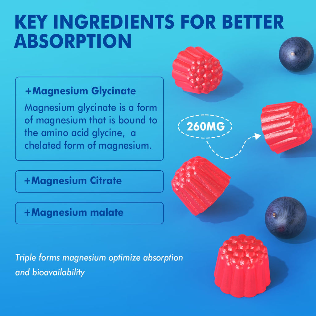 EnvyCure Magnesium Gummies Triple Complex for Calm - 120 Count - image 5