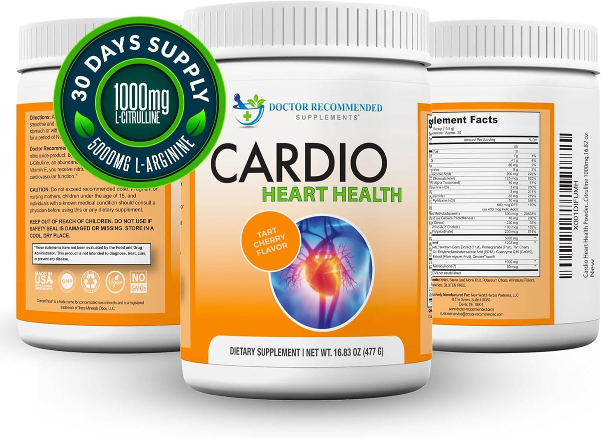 Doctor Recommended Cardio Heart Health Powder L-Arginine 5000mg - 30 Servings - image 5