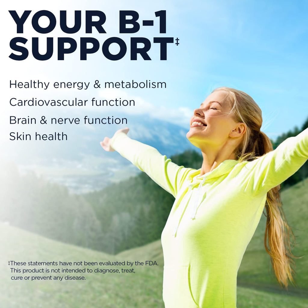 KAL Vitamin B1 100 mg Thiamine for Energy - 100 Tablets - image 3