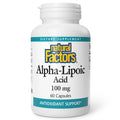 Natural Factors Alpha-Lipoic Acid 100 mg - 60 Capsules