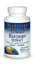 Planetary Herbals Full Spectrum Hawthorn Extract - 30 Tablets