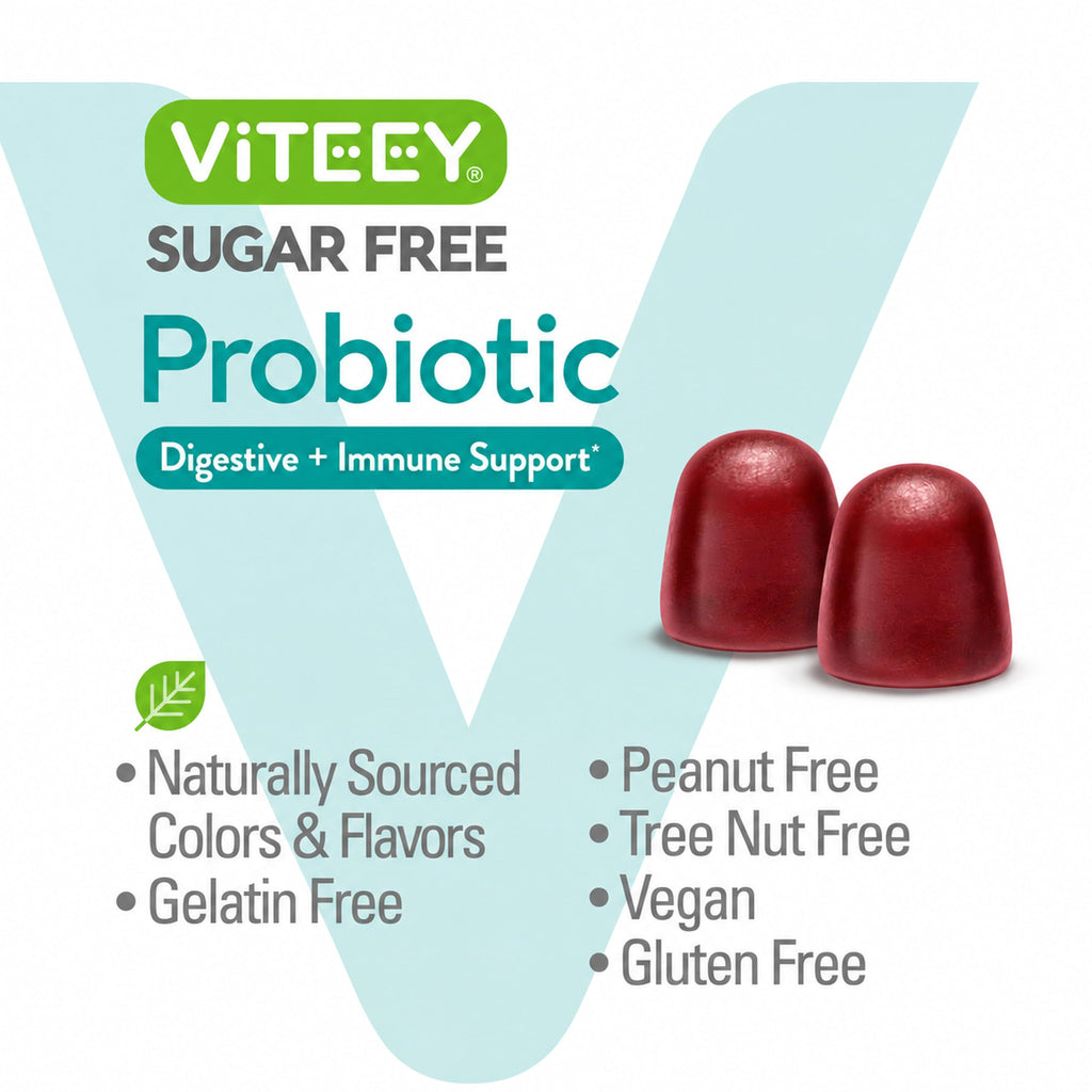 Viteey Probiotic Gummies for Women, Men & Teens - 60 Gummies - image 5