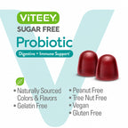 Viteey Probiotic Gummies for Women, Men & Teens - 60 Gummies - image 5