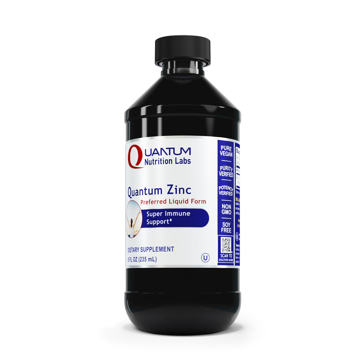 Quantum Nutrition Labs Liquid Zinc Supplement Drops - 8 Fl Oz