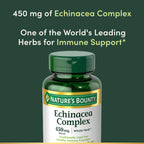 Nature's Bounty Echinacea Complex 450mg Immune Support - 100 Capsules - image 3