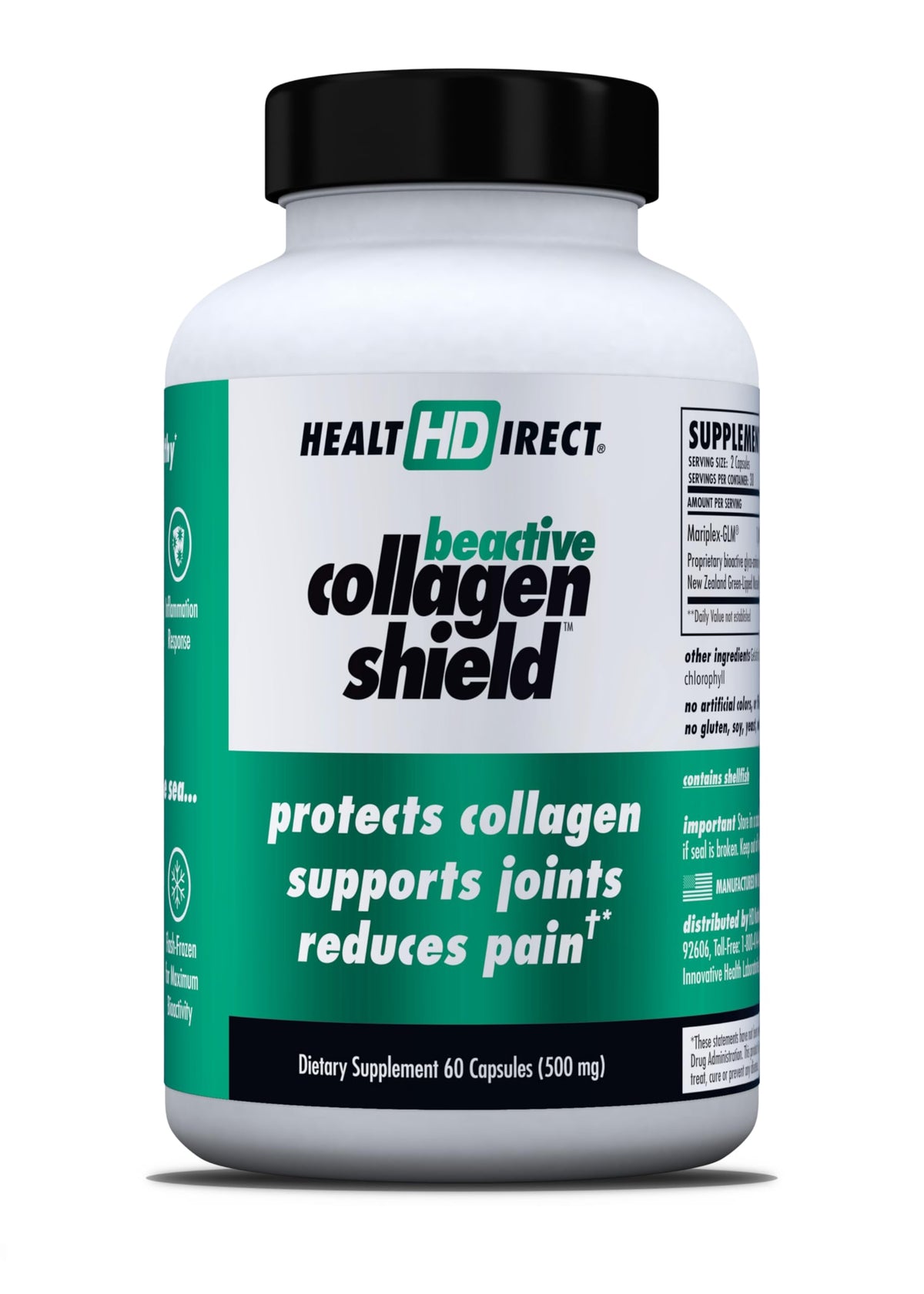 Health Direct BeActive Collagen Shield Green-Lipped Mussel - 60 Capsules