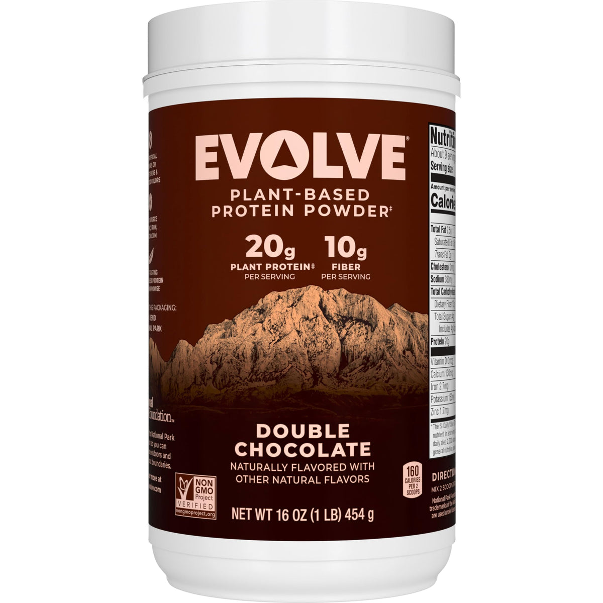 Evolve Protein Powder Classic Chocolate Plant-Based - 1 Lb