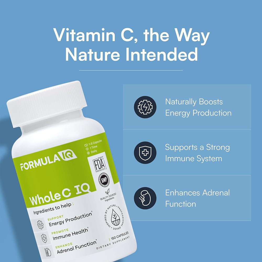 FIQ Formula IQ Whole C IQ Natural Vitamin C - 90 Capsules - image 2
