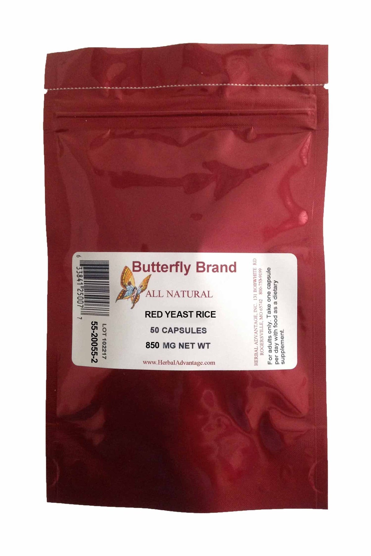 Herbal Advantage Red Yeast Rice 850mg - 50 Capsules