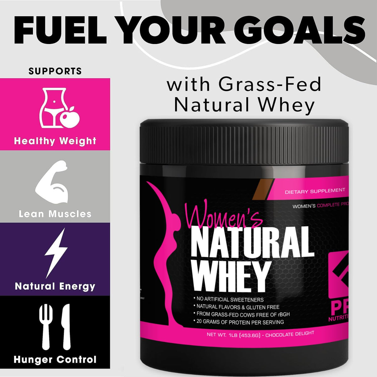 PRO NUTRITION LABS Whey Protein Powder for Women - 1 Lb - image 5