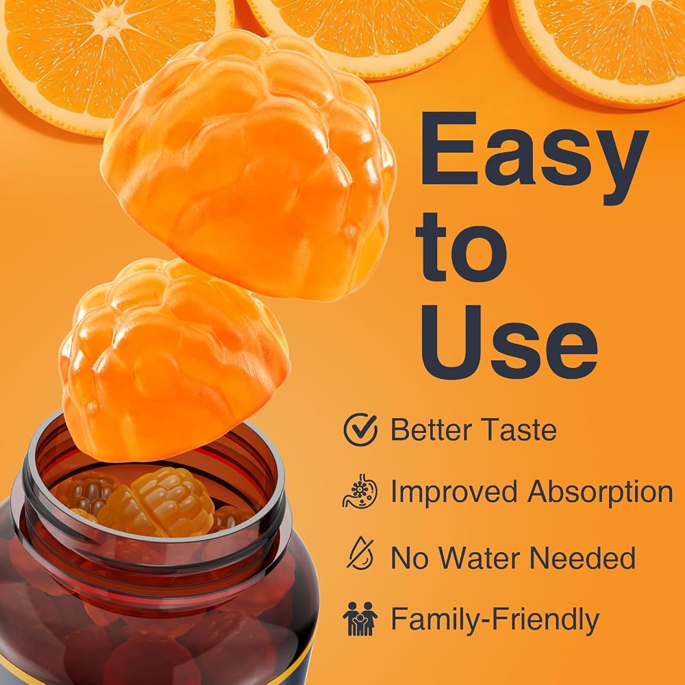 ZEBORA CoQ10 200mg Gummies, Natural Orange Flavor - 90 Gummies - image 5