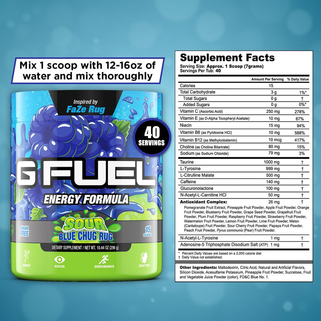 G Fuel Anime Energy Drink Powder