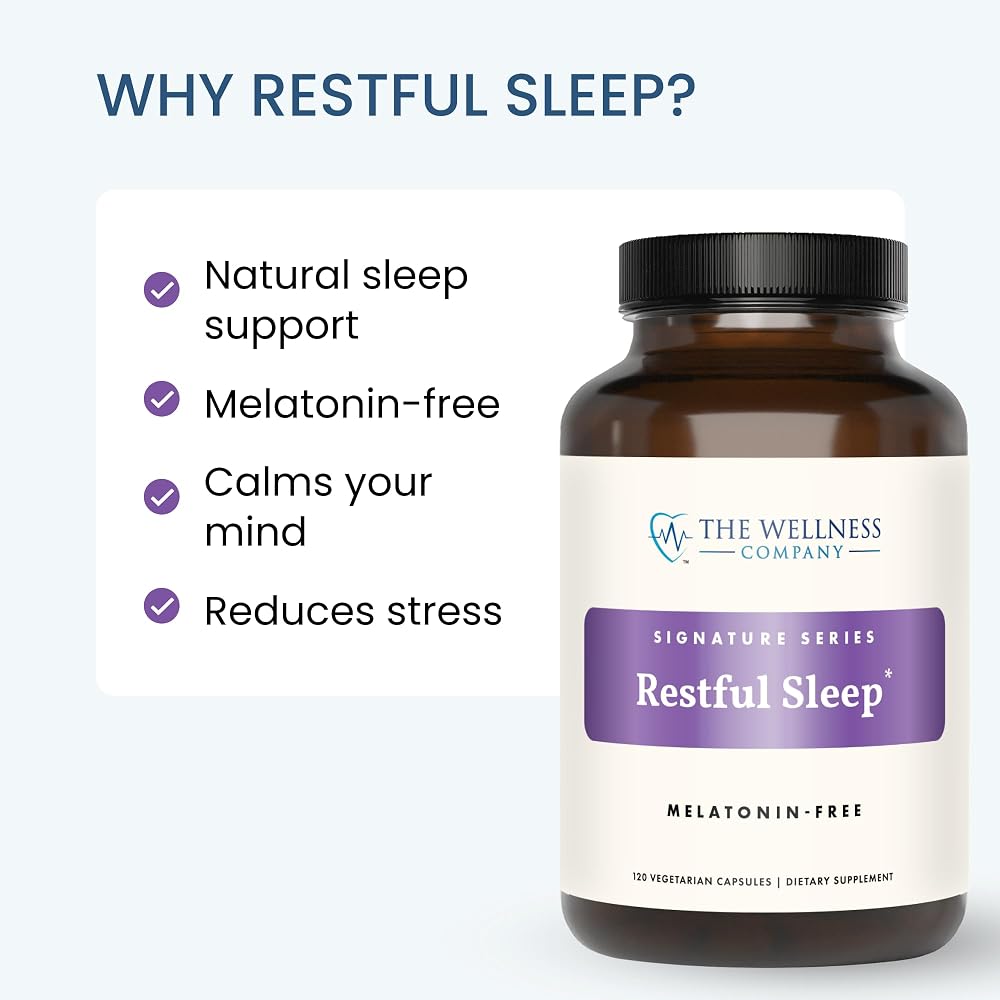 The Wellness Company Restful Sleep Melatonin-Free - 60 Capsules - image 5