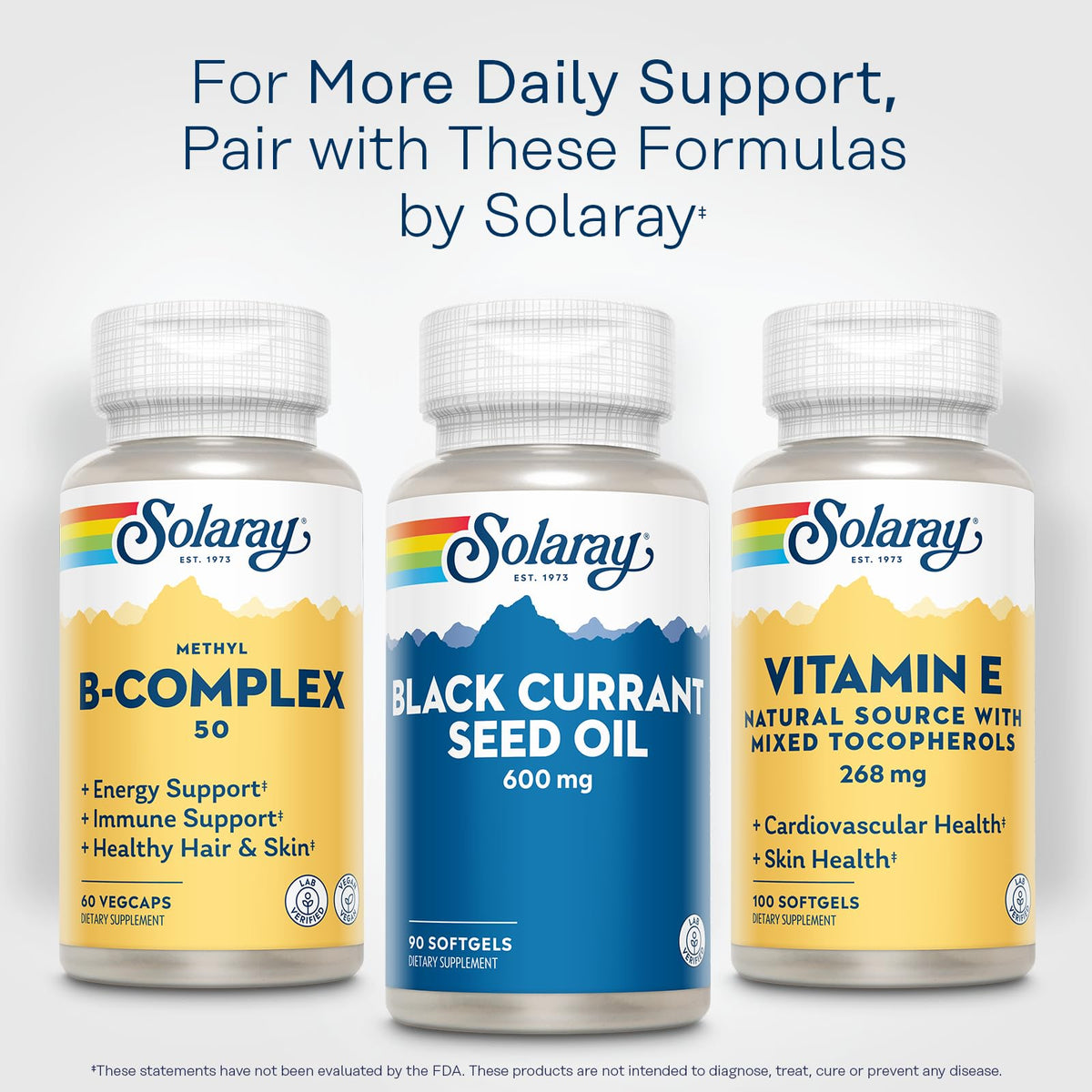 SOLARAY Black Currant Seed Oil 600 mg - 90 Softgels - image 6
