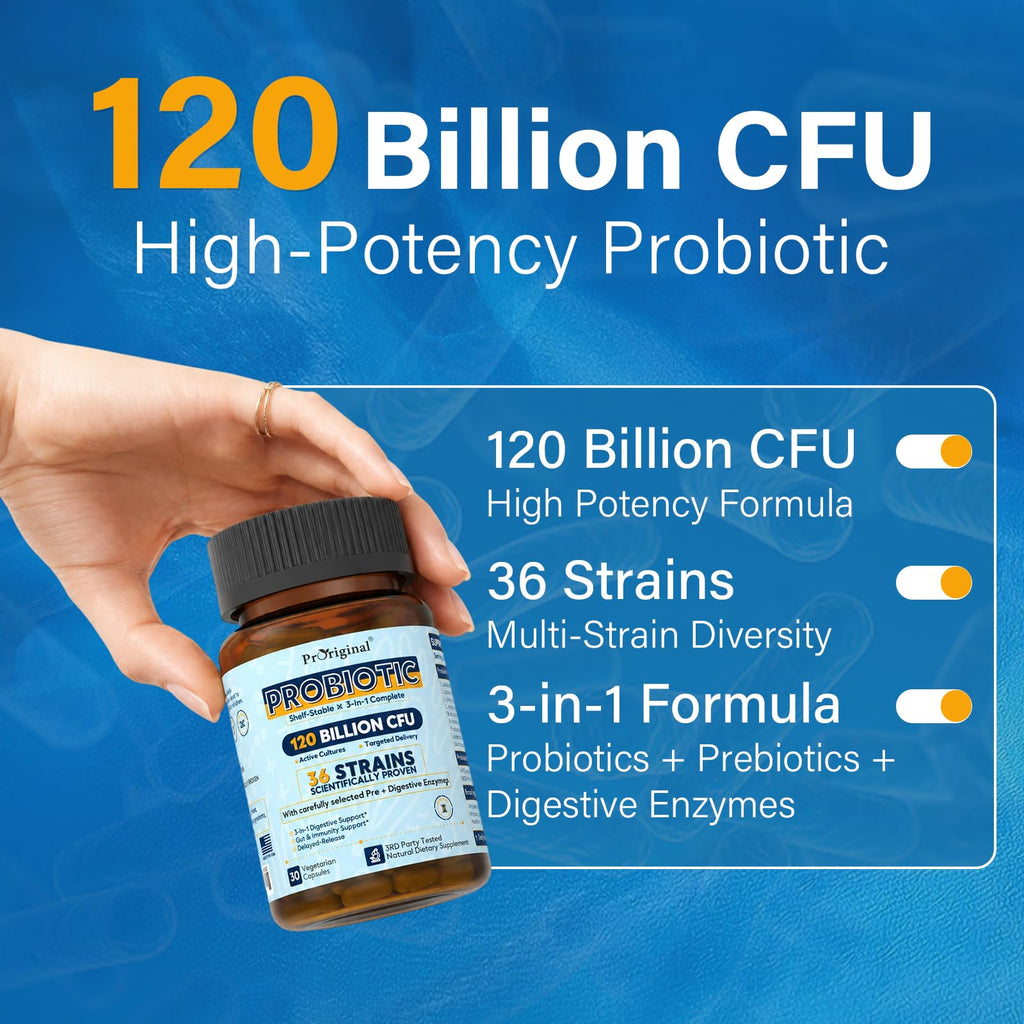 Proriginal PLUS+ Probiotic 120 Billion CFU 36 Strains - 30 Capsules - image 2