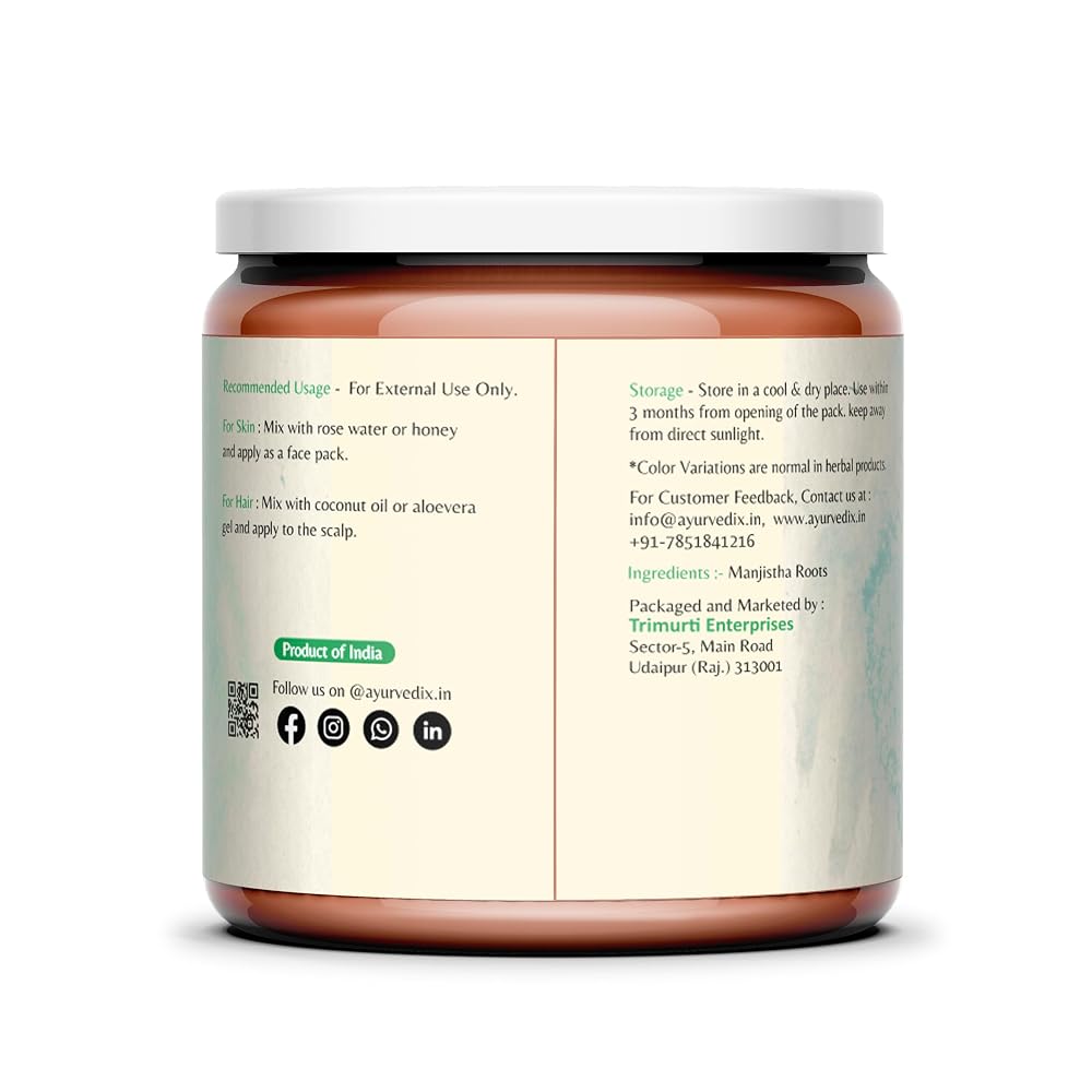 ayurvedix Organic Manjistha Powder for Skin Health - image 2