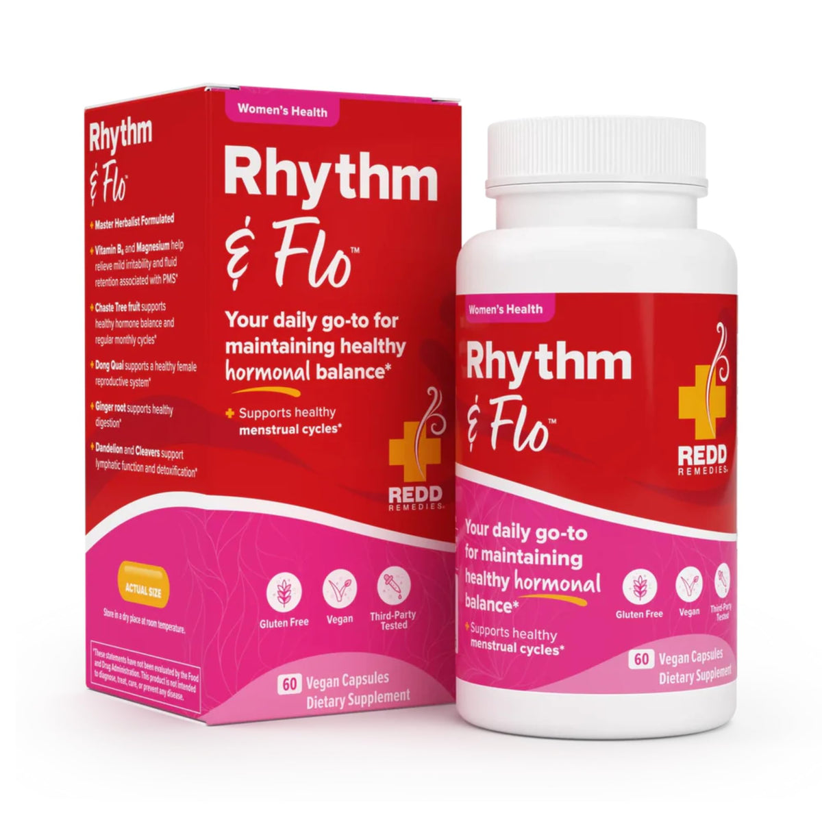 Redd Remedies Rhythm & Flo Hormonal Balance - 60 Capsules