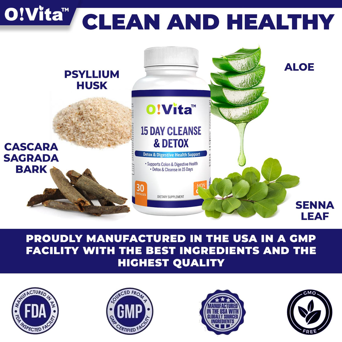 O!VITA 15-Day Cleanse and Detox Supports Digestive and Colon Health - image 3