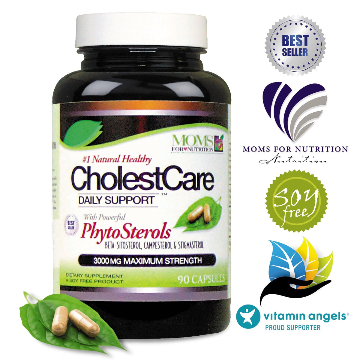 Moms For Nutrition Advanced Phytosterols Beta-Sitosterol - 90 Capsules - image 4