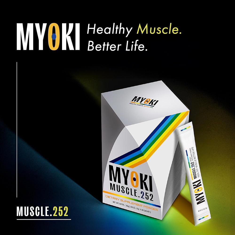 MYOKI Muscle Support Powder for Lean Muscle & Strength - 30 Stick Packs - image 2