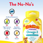 Lil Critters Kids Omega 3 Gummies Brain & Eye Support - 120 Count - image 4