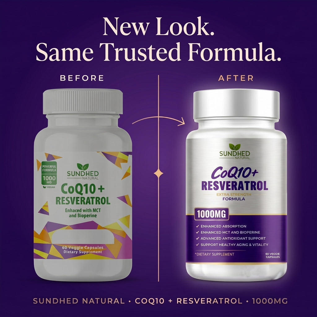 Sundhed Natural CoQ10 with Resveratrol Antioxidant - 60 Capsules - image 10