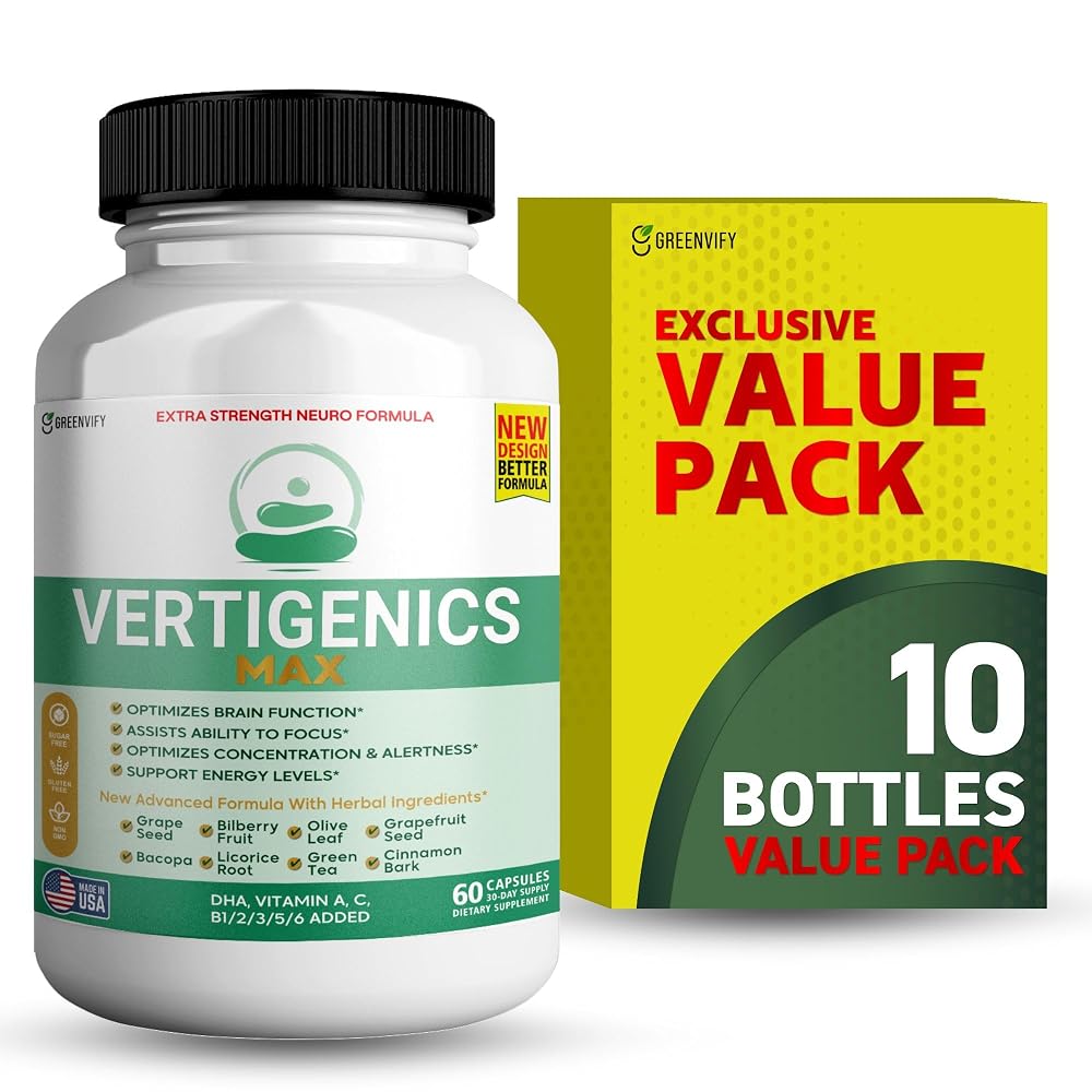 GREENVIFY Vertigenics Max Brain Support Supplement