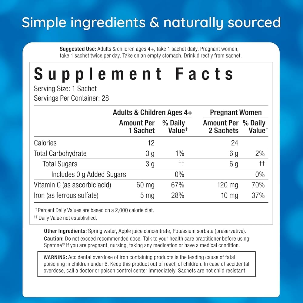 Pur-Absorb Liquid Iron & Vitamin C Supplement - 28 Packets - image 2