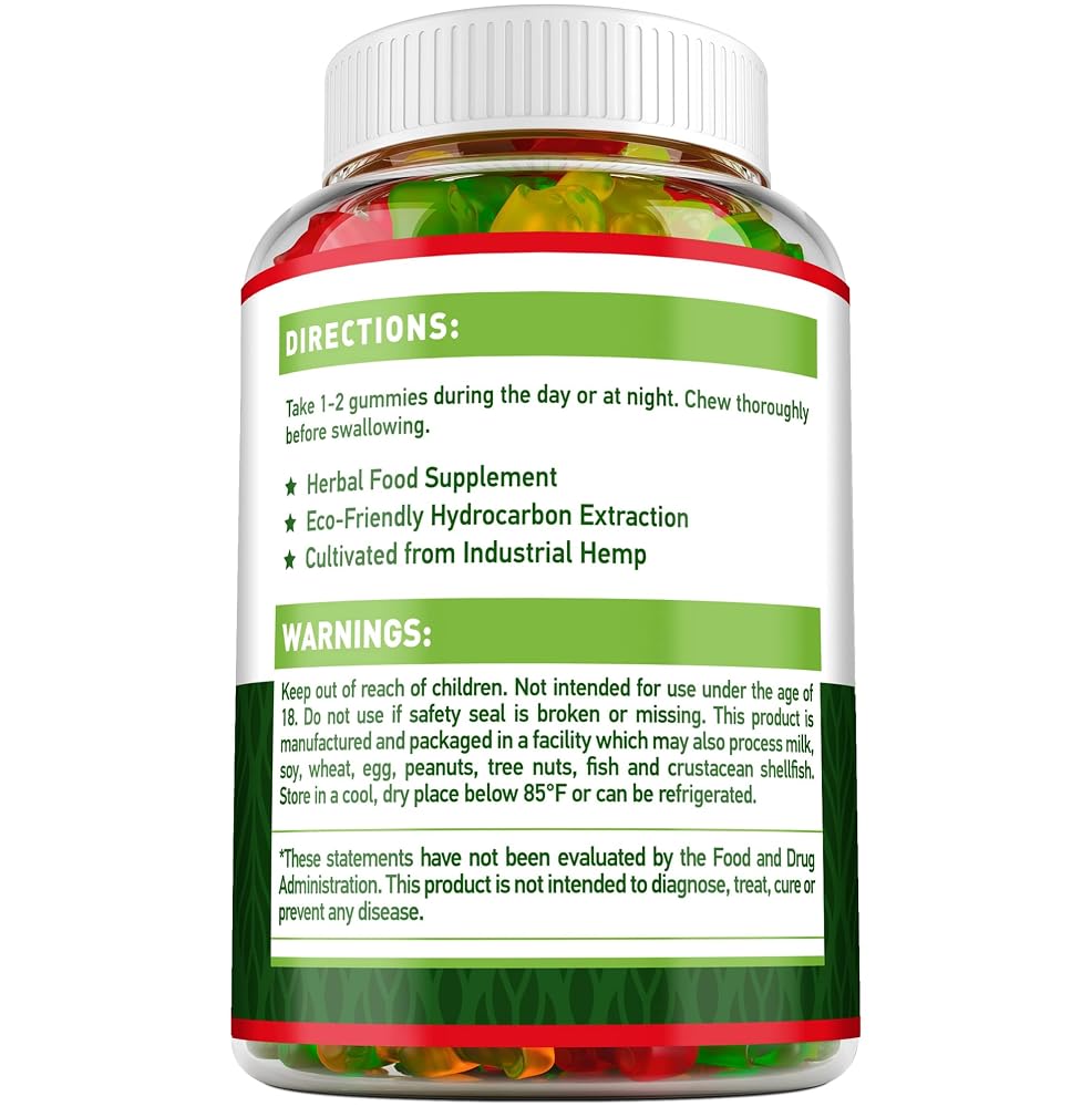 MAXIBEARS Hemp Gummies with Omega 3-6-9 - 60 Gummies - image 2