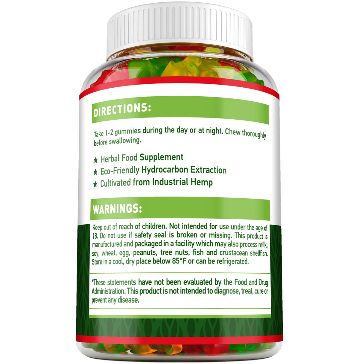 MAXIBEARS Hemp Gummies with Omega 3-6-9 - 60 Gummies - image 2