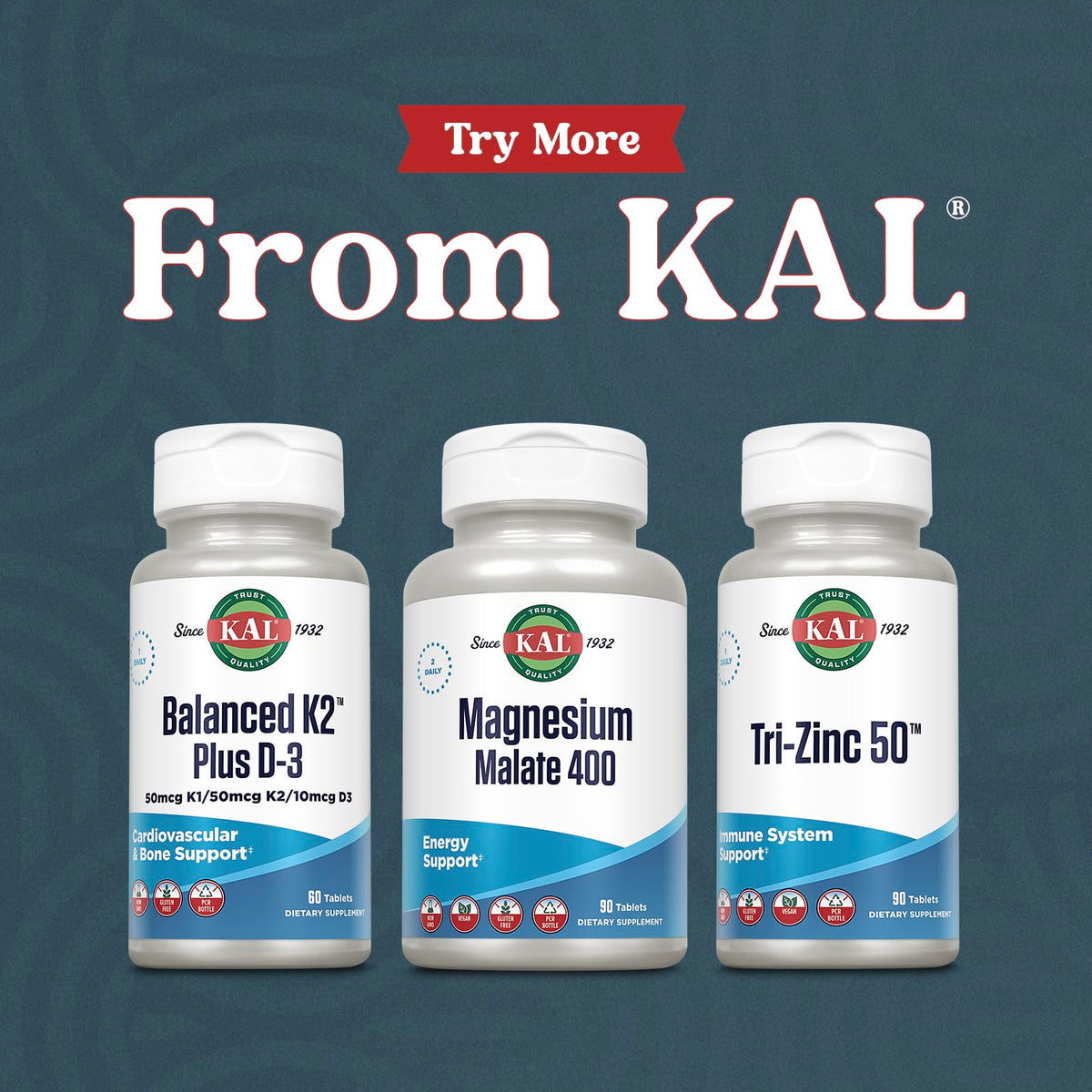 KAL Magnesium Malate 400mg for Energy & Muscle Support - 90 Tablets - image 6