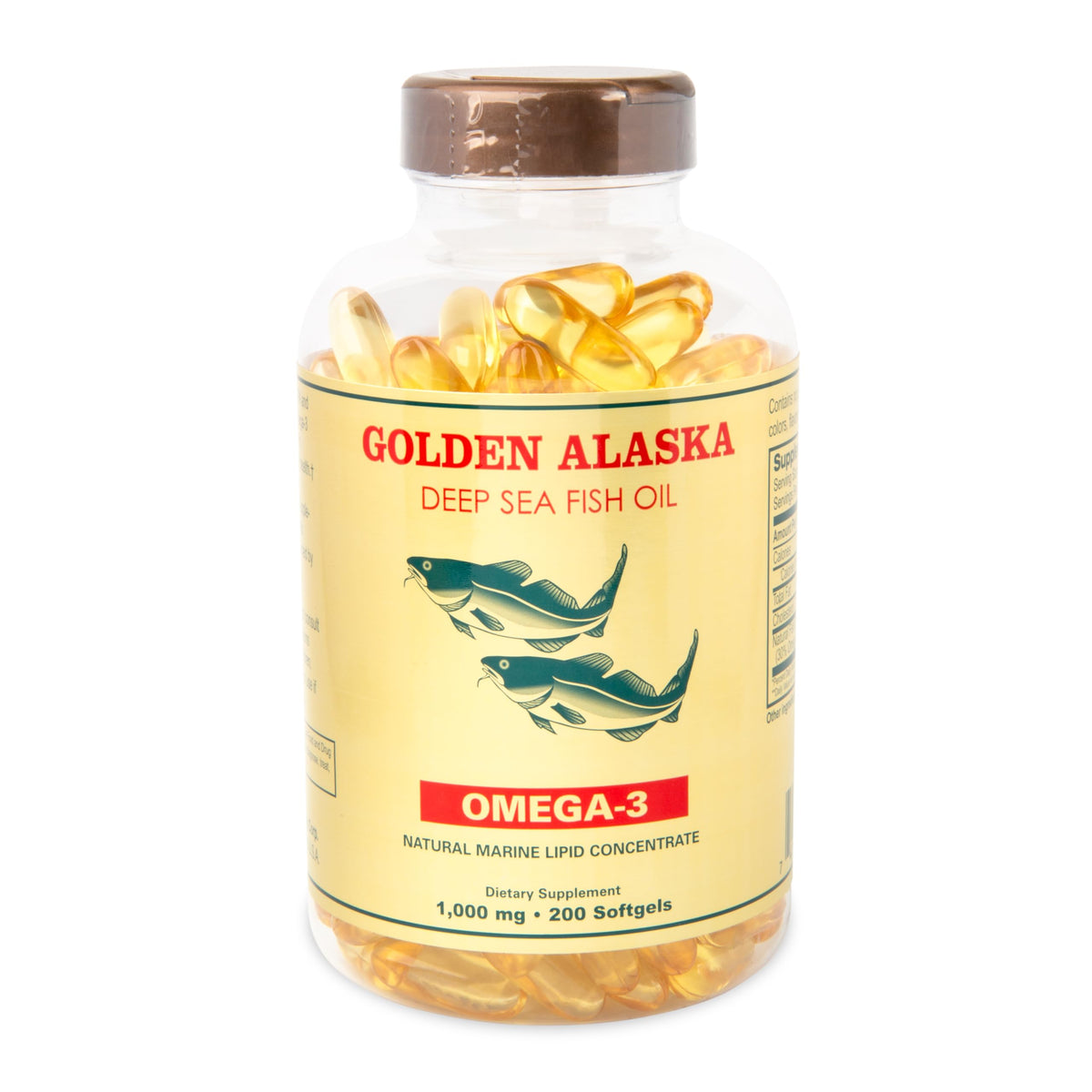 NCB Omega 3 Alaska Deep Sea Fish Oil 1000mg - 200 Softgels