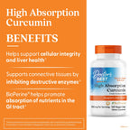 Doctor's BEST Turmeric Curcumin 1000mg Joint Support - 120 Vegetarian Capsules - image 2