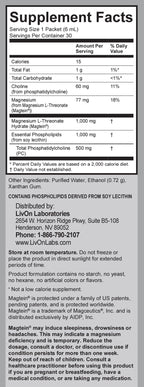 LivOn Laboratories Liposomal Magnesium L-Threonate - 30 Packets - image 2