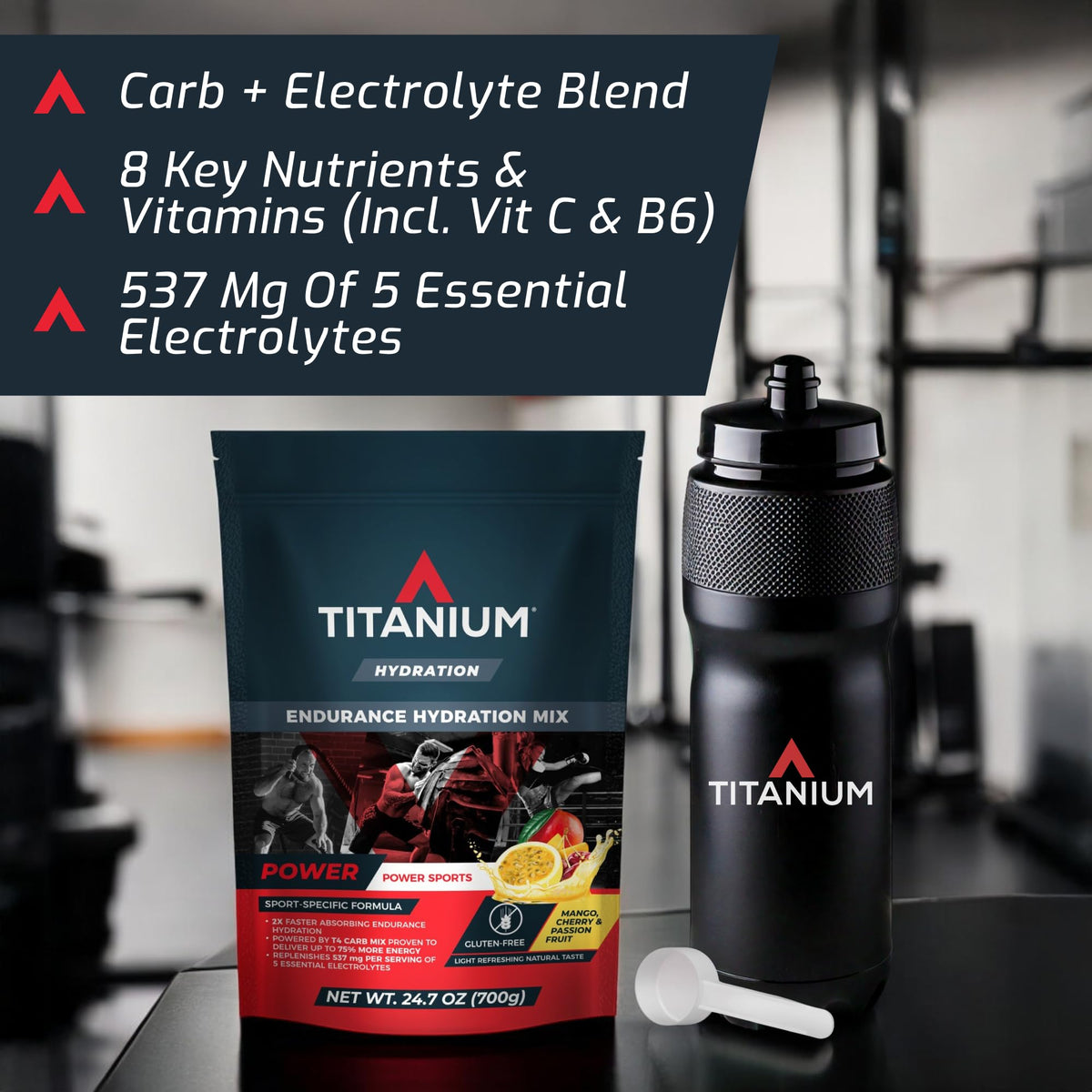 TITANIUM Power Hydration Drink Mix Powder - 30 Servings - image 3