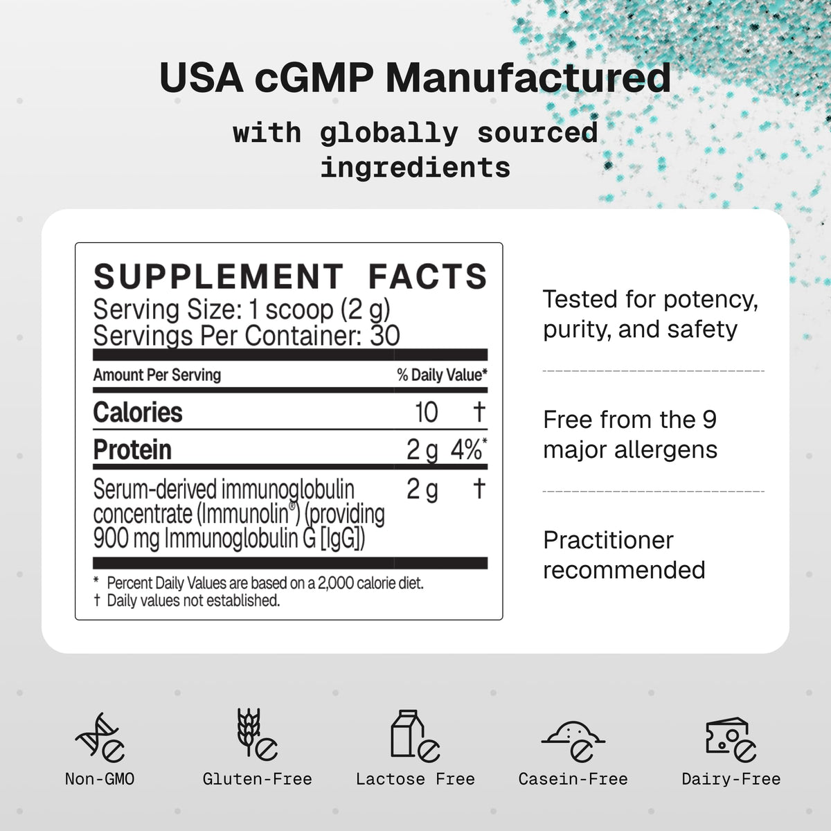 Microbiome Labs Mega IgG2000 Gut Health Powder - 2.1 Ounces - image 7