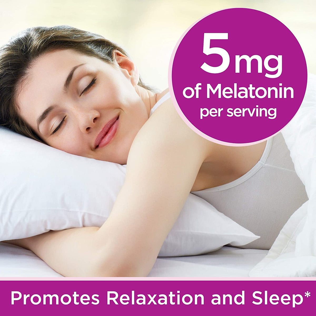 Nature's Bounty Gorgeous Sleep Melatonin 5mg Gummies with Collagen - 120 Gummies - image 2