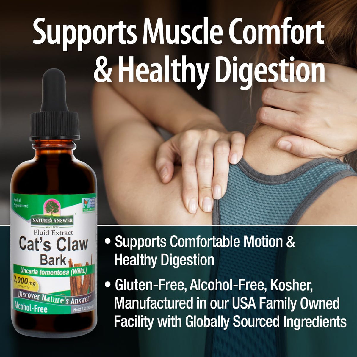 Nature's Answer Cat's Claw Inner Bark 1350 mg - 2 Fl Oz - image 5