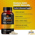 AURA VITAMINS Bee Flex Joint Support Glucosamine & Turmeric - 60 Capsules - image 4