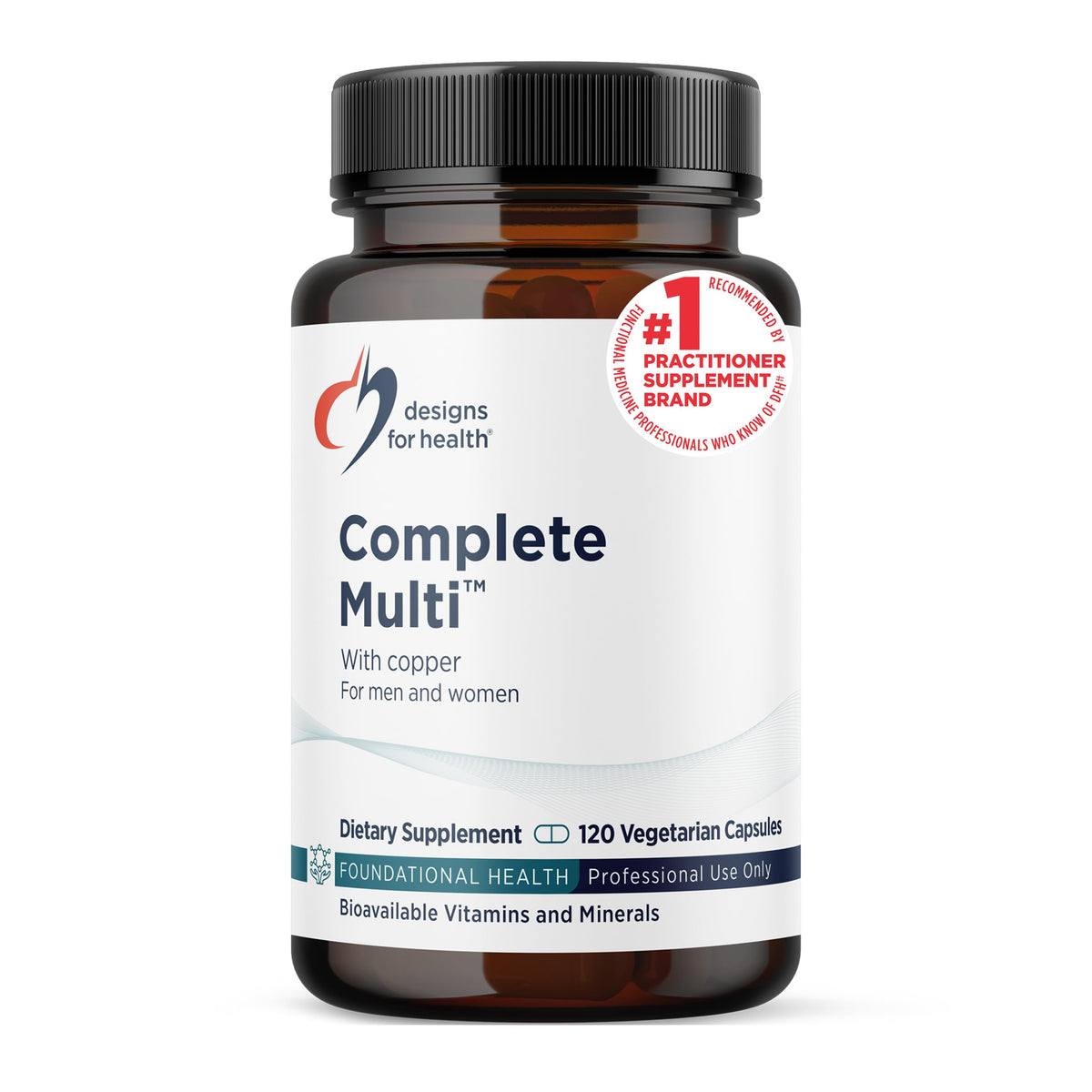 Designs for Health Complete Multi with Copper - 120 Capsules