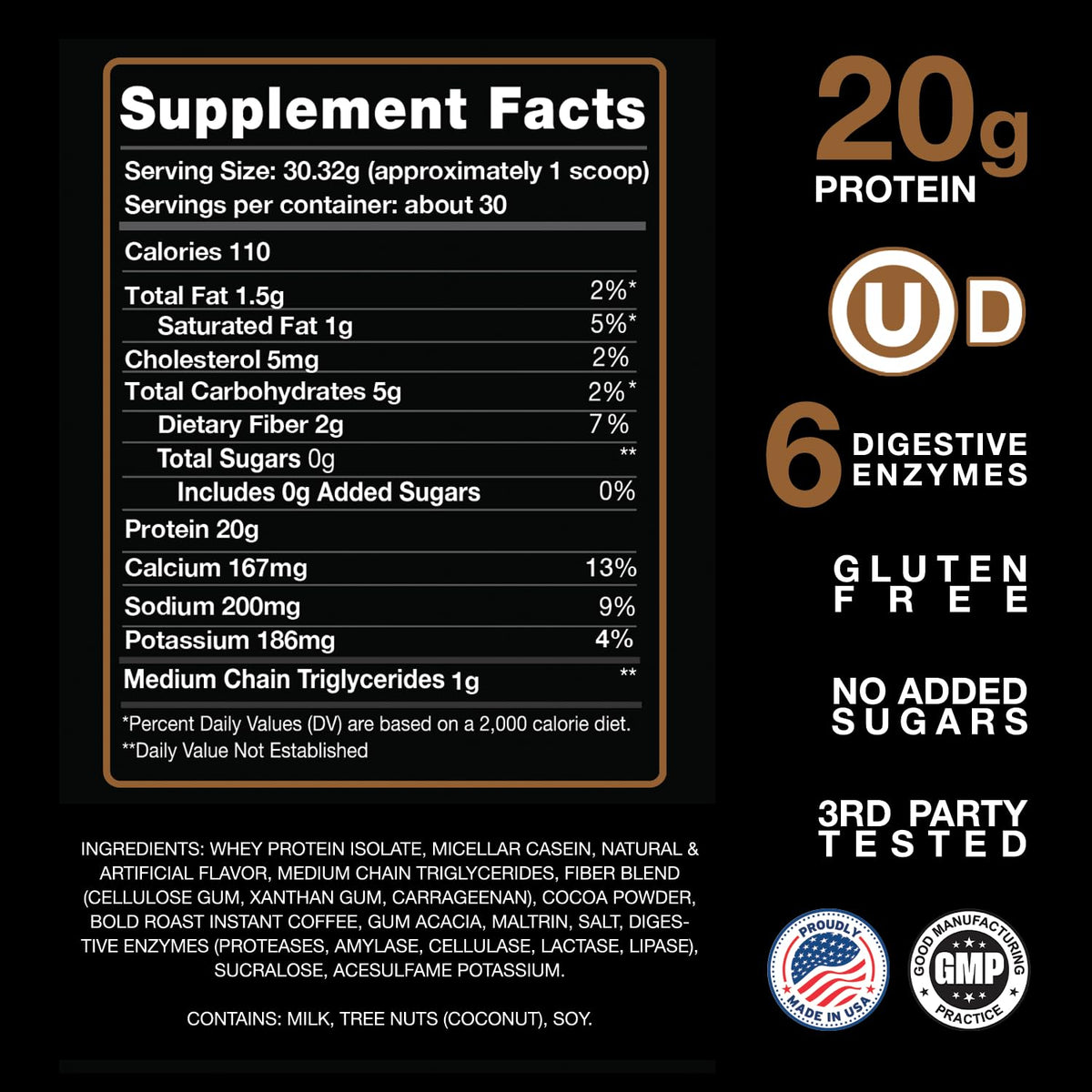 Devotion Nutrition Mocha Java Chip Protein Powder - 2lb - image 2