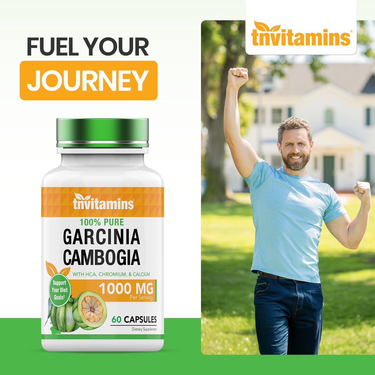 tnvitamins Garcinia Cambogia Extract Appetite Suppressant - 60 Capsules - image 5