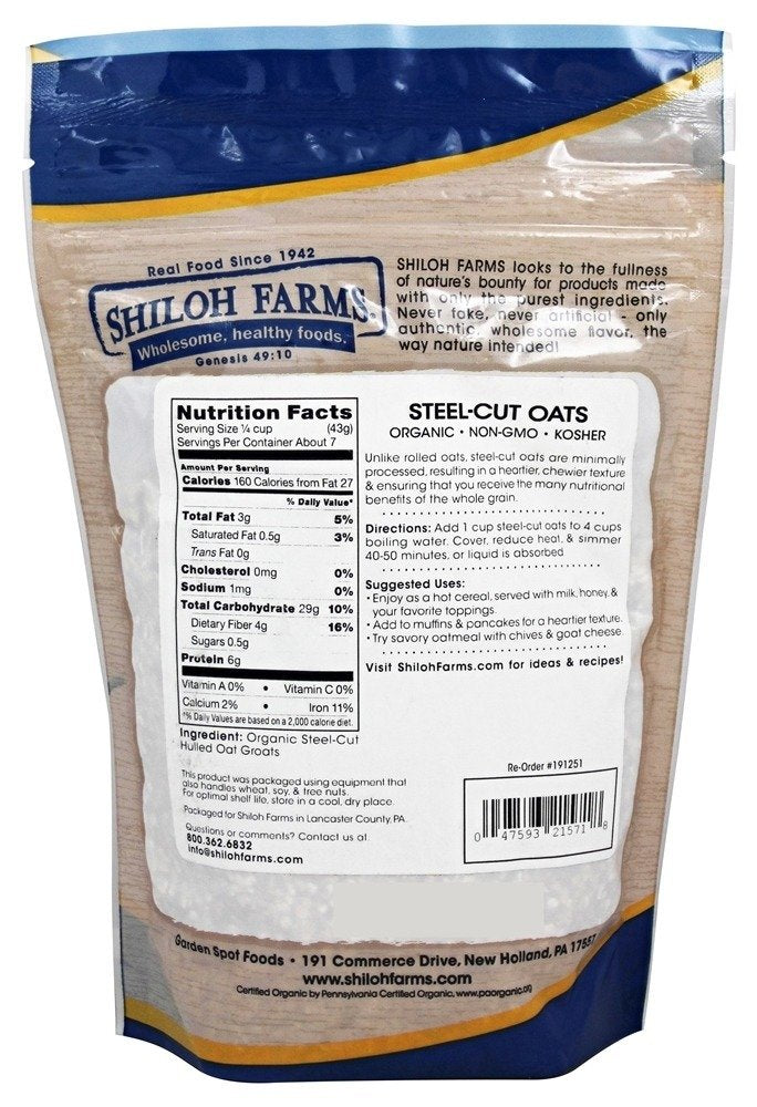 Shiloh Farms Organic Steel-Cut Oats - 12 oz - image 3