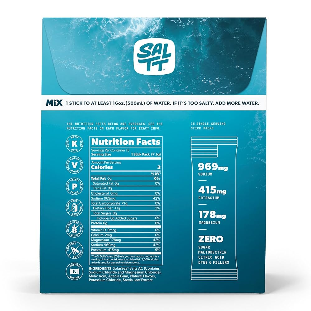 Keto Chow SALTT Electrolytes Powder Packets